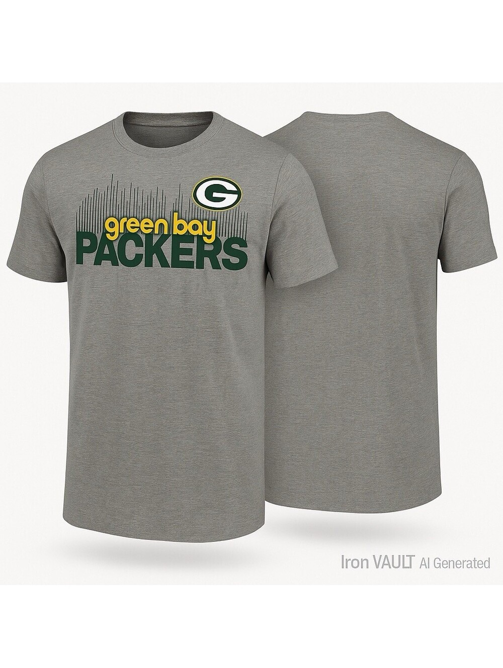 Green Bay Packers Nike T-Shirt Men’s Medium NFL Team Apparel Gray Cotton Blend